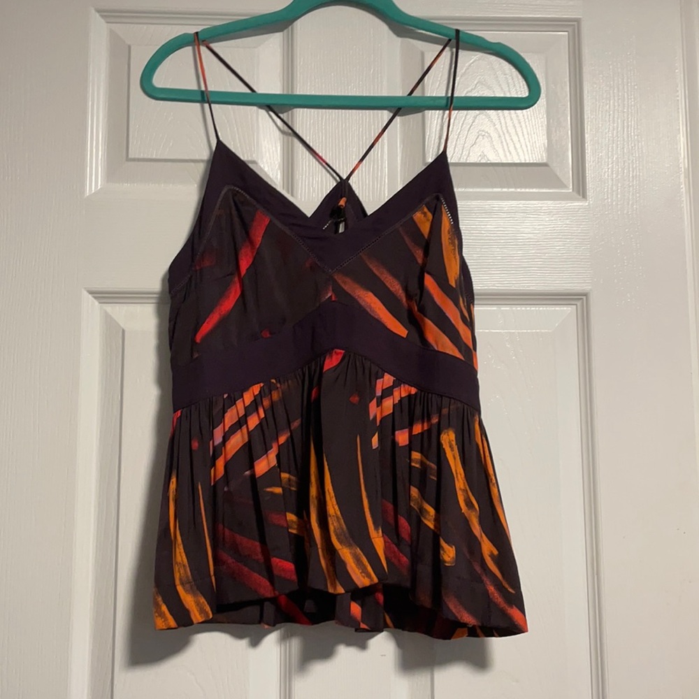 Free People | V-Neck Print Tank Top
